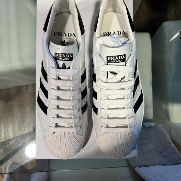 Prada Adidas Superstar White Black - Picture 2 of 9